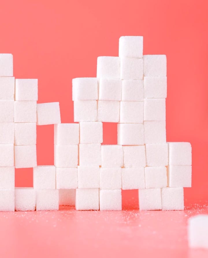 Image of a pile of sugar cubes